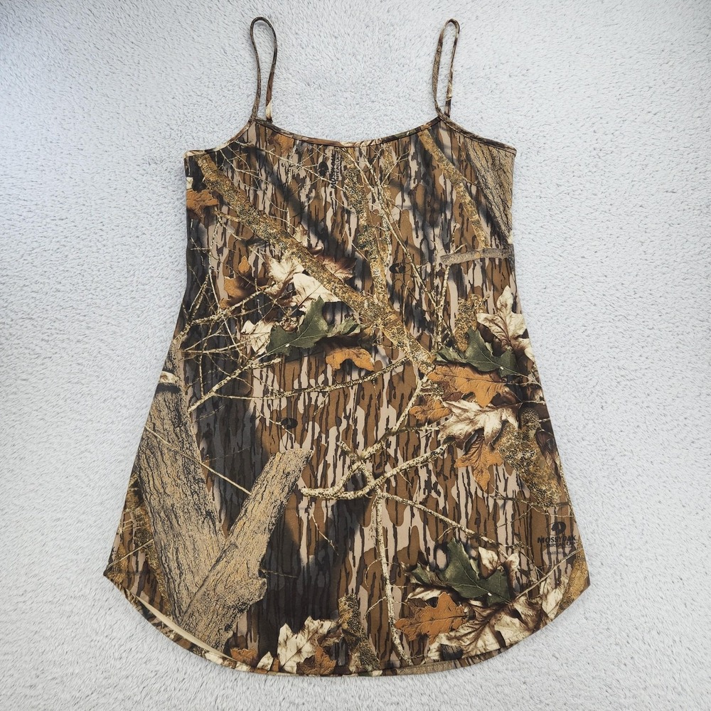 Hatchie Bottom Chemise Dress Womens Medium Camo Mossy Oak Break-Up Hunting